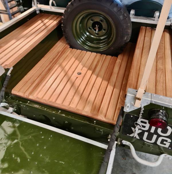 European Oak Load Decking fitted to Series one Land Rover
